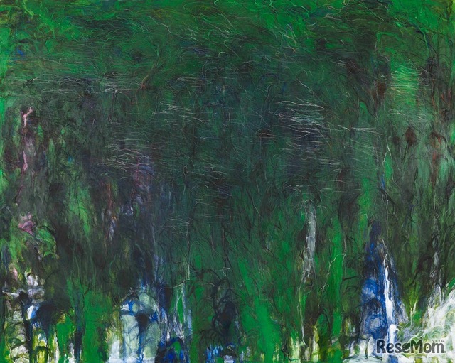 松本陽子《振動する風景的画面》2017年　油彩、キャンヴァス　200.0x250.0cm　個人蔵　(c) Yoko Matsumoto