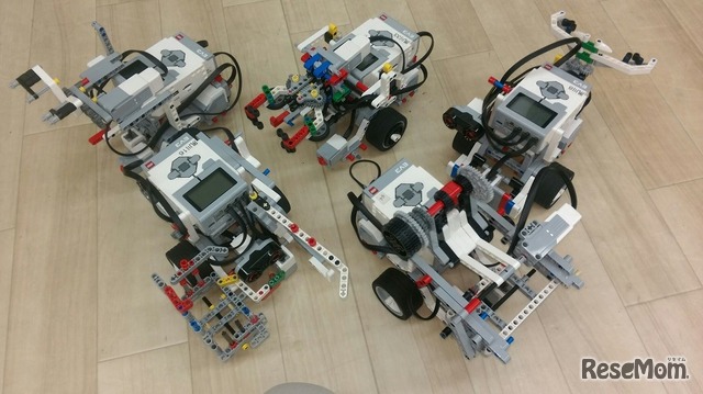 生徒たちが制作したロボット