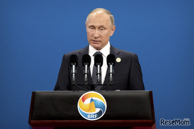 ロシアの「プーチン」大統領　(Photo by Mark Schiefelbein-Pool/Getty Images)