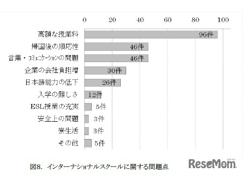 インターナショナルスクールに関する問題点