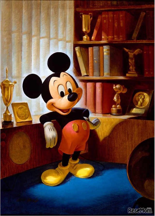 ジョン・ヘンチ画「ミッキーマウスのポートレート（1963年）」　(c) Disney
