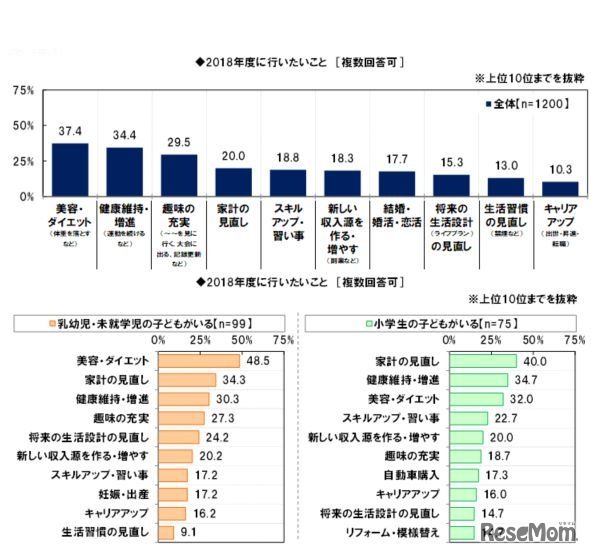 2018年度に行いたいこと