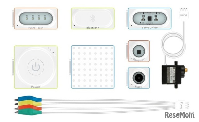 「Makeblock Neuron Inventor Kit」内容物一例