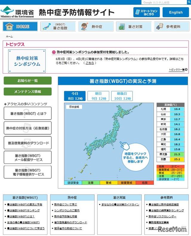 熱中症予防情報サイト