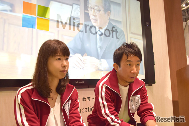 日本マイクロソフトの春日井良隆氏と土屋奈緒子氏
