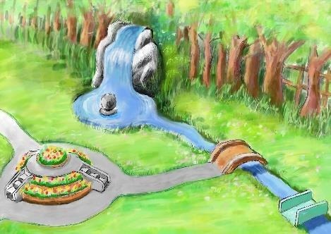 「シルバニアパーク」キラキラ湖 せせらぎ川 (C) EPOCH