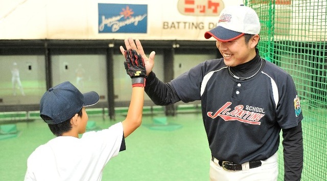 小・中学生を対象にした1日完結プログラム「バッティング講座」開催