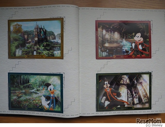 1章クリア後に届くポストカードを収めた「魔法の本」　(c) Disney
