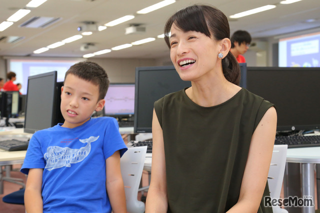 F@IT Kids Club×千葉工業大学プログラミングサマースクール2018のようす／ロボットプログラミングコースに参加のご家族