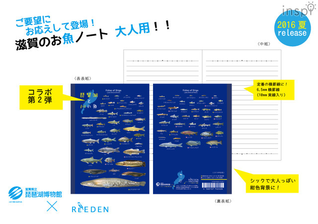 【滋賀のお魚ヨシノート A6】解説