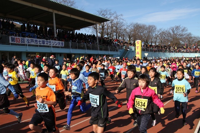 新年の走り初めを楽しめる「松戸市七草マラソン大会」開催