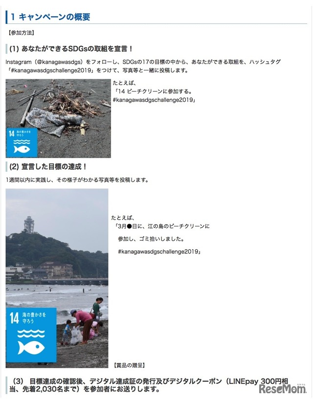 「Kanagawa SDGsチャレンジ2019」キャンペーンの概要
