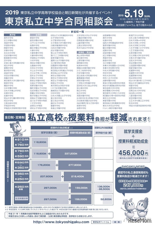 東京私立中学合同相談会