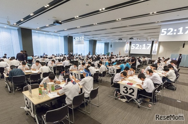 「数学甲子園2018」本選・競技中のようす