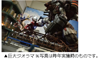 「ウルトラマンフェスティバル 2019」巨大ジオラマ（昨年実施時）（C）円谷プロ