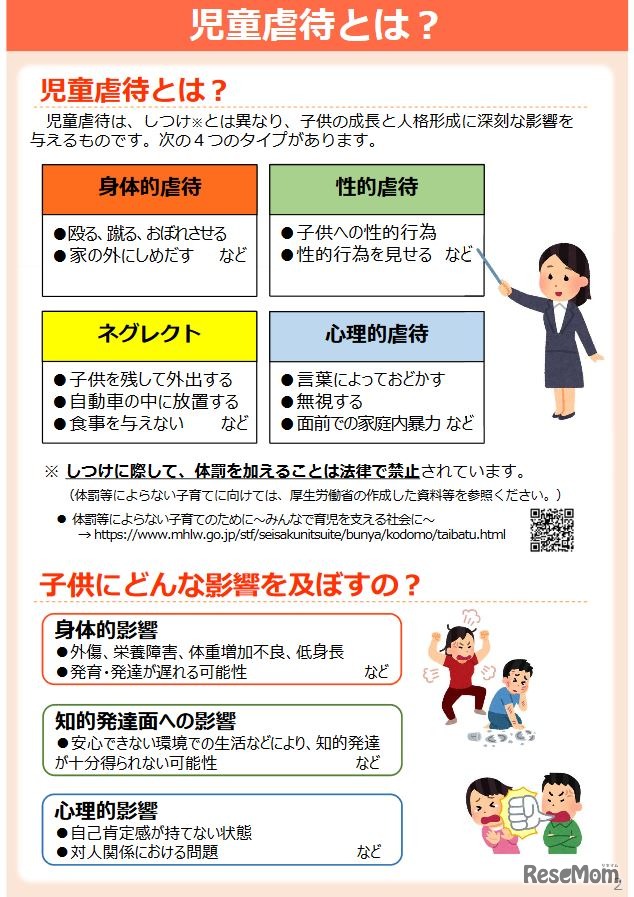 手引書「児童虐待への対応のポイント～見守り・気づき・つなぐために～」（2020年3月27日改訂版）