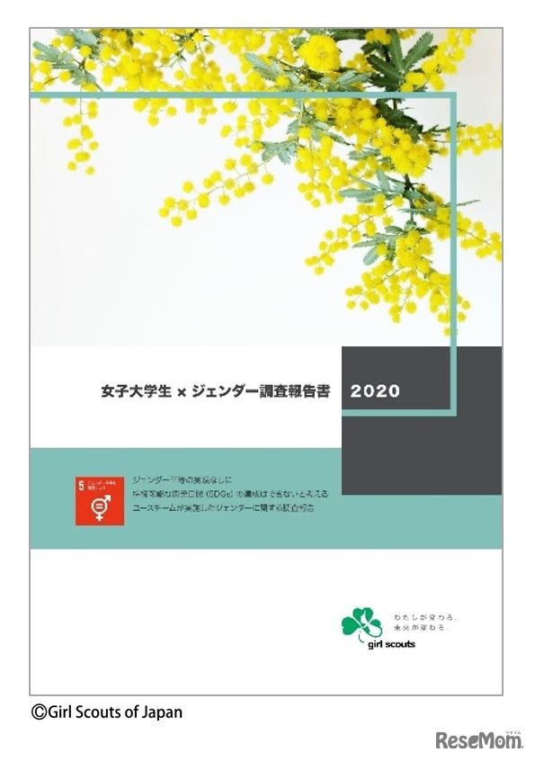 女子大学生×ジェンダー調査報告書2020　(c) Girl Scouts of Japan