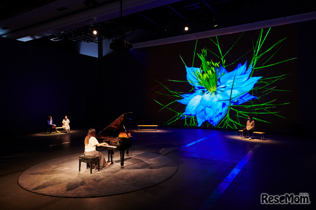 空間インスタレーション「ひらめきの庭」／ときめきのピアノ：AIが奏でる音楽を聴き、自分も音楽で表現してみる