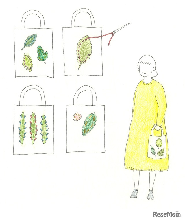 柵瀨茉莉子＜「木の葉を縫う、持ち歩く」2020WSイメージ＞2019年