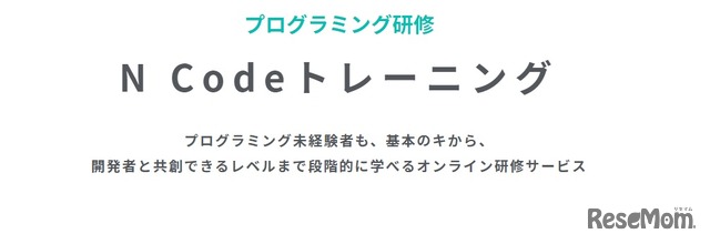 オンラインプログラミング研修サービス「N Code Training」