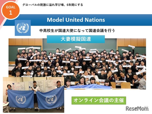 大妻中学高等学校の模擬国連の取組み
