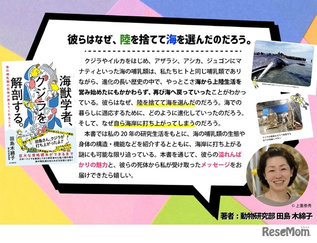 「海獣学者、クジラを解剖する。」著者からのメッセージ　(c) 上重泰秀