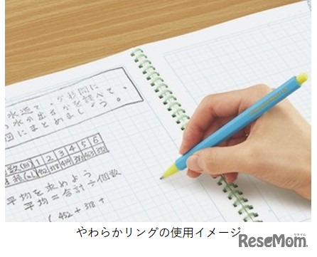 キャンパスソフトリングノート(用途別)やわらかリングの使用イメージ