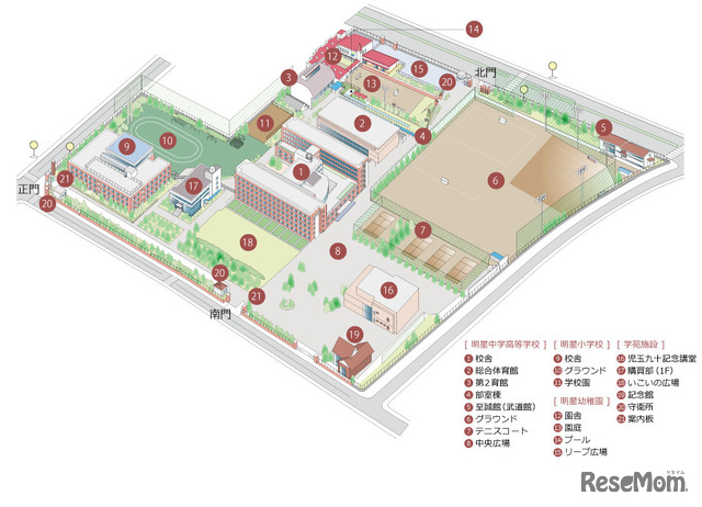 会場見取り図　中央線沿線私立小学校合同相談会