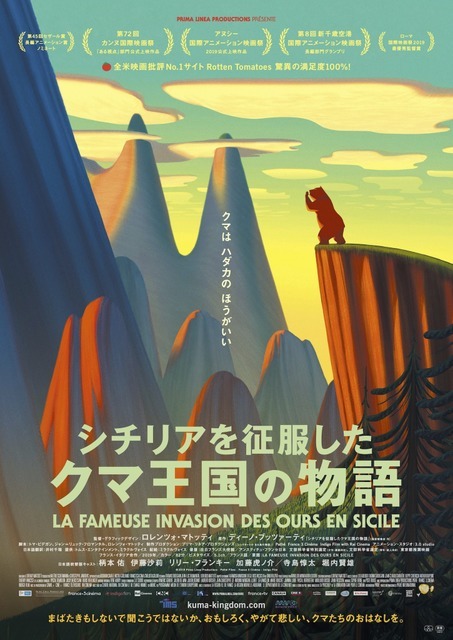 『シチリアを征服したクマ王国の物語』ポスター（C）2019 PRIMA LINEA PRODUCTIONS - PATHE FILMS - FRANCE 3 CINÉMA - INDIGO FILM