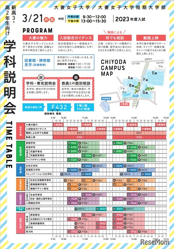 大妻女子大学のプログラム