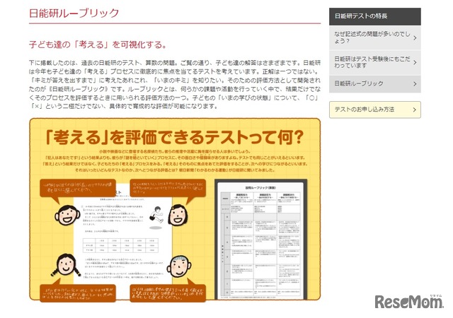 日能研ルーブリック