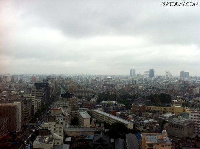 東京都中野区から西方（19日、16時ごろ）