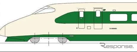 200系国鉄カラーとなるE2系1000番台のイメージ。