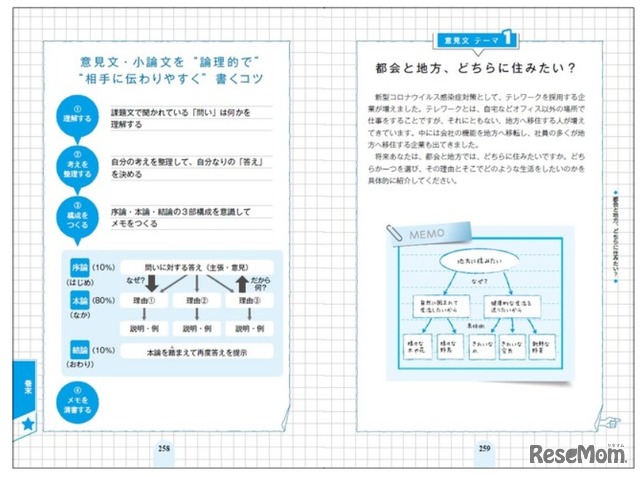 意見文や小論文対策にも役立つ