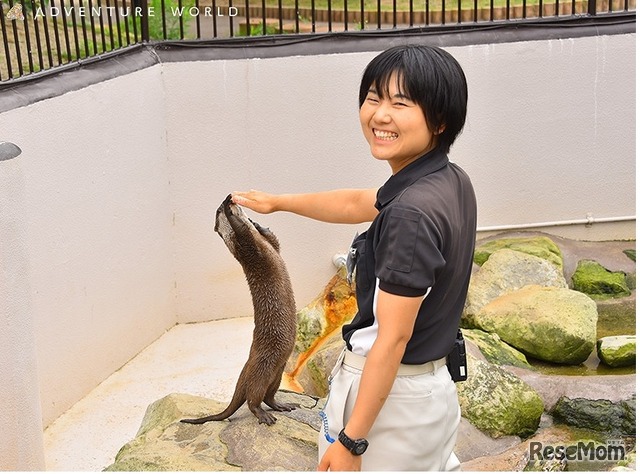 動物と飼育スタッフ