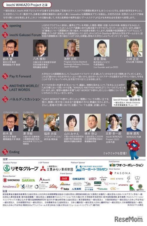 inochi WAKAZO Forum 2022～情熱で、いのちを輝かそう。～