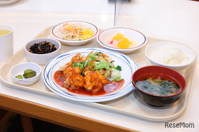 栄養バランスの良い昼食