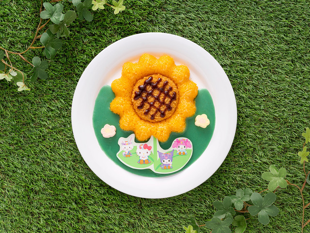 「Flower Puroland」ひまわり畑の青空メンチカレー(C)2023 SANRIO CO., LTD. TOKYO, JAPAN 著作 株式会社サンリオ