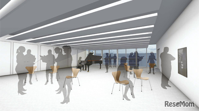 新校舎「K-Place」4FのパフォーマンスStage（音楽室）イメージ