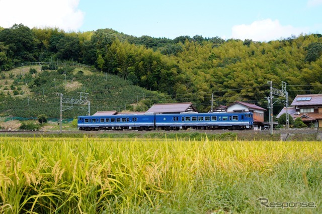 『奥出雲おろち号』に代わって木次線で運行される観光列車『あめつち』。今夏は山陰本線で運行される。