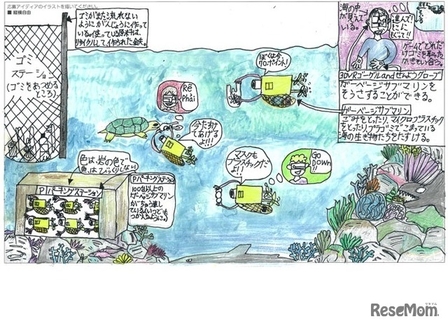 第3回　樫尾俊雄賞（最優秀賞）「オンラインゲームで集めろ！世界の海中プラゴミ!!」小林拓眞さんの作品