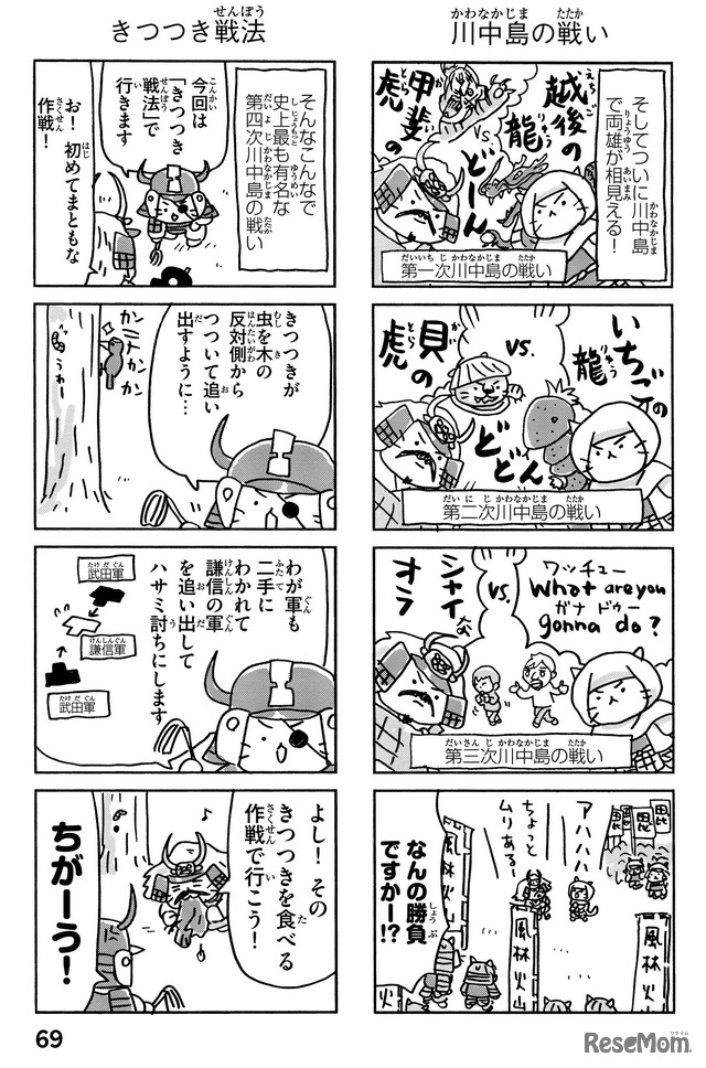 ねこねこ日本史・川中島の戦いの回