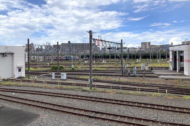 東京メトロ和光車両基地。ホンダの和光研究所とは通りを挟んだ隣だ。