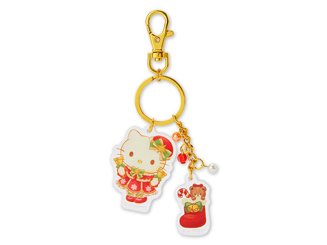 「Puroland Christmas」キーリング(ハローキティ)（C）2023 SANRIO CO., LTD. TOKYO, JAPAN 著作 株式会社サンリオ