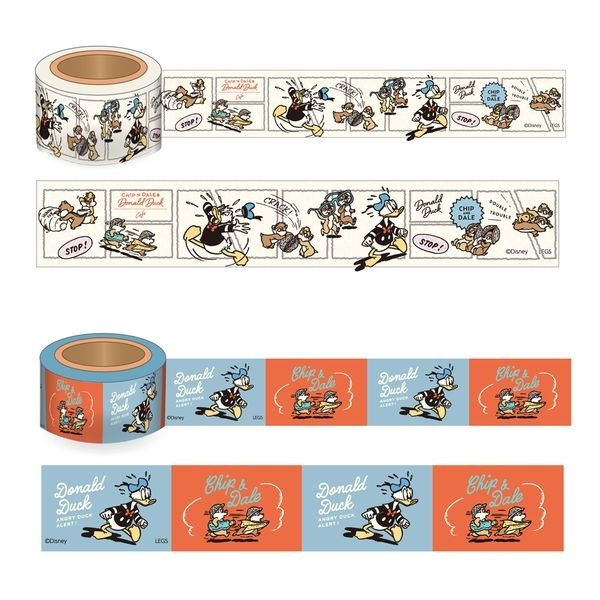 「チップとデール＆ドナルドダック」OH MY CAFE　マスキングテープ（全2種）（C）Disney