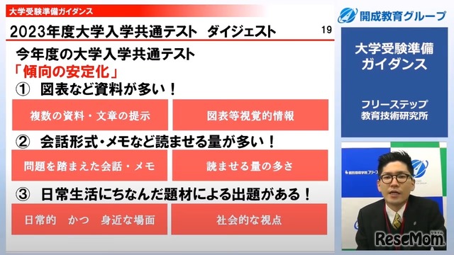 2023年度大学入学共通テスト ダイジェスト