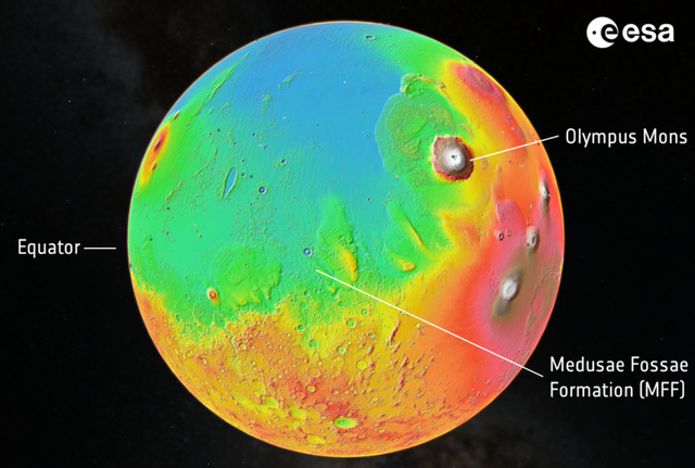 火星の赤道地下に大量の氷が埋もれている可能性。15年前のMars Expressデータ再調査で推定