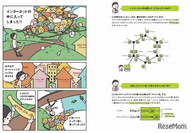 マンガを通じてドメイン名・DNSを気軽に学習できる