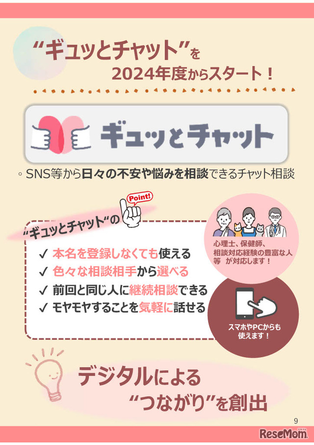 子供・子育てメンター“ギュッとチャット”