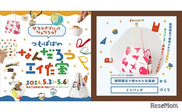 期間限定で使われた包装紙からミニバッグづくり